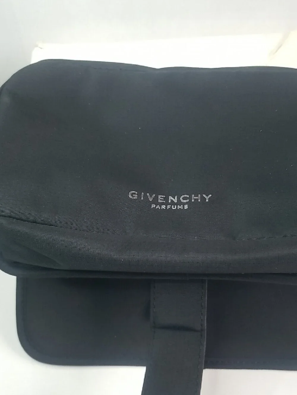 Givenchy Black Women's en's Toiletry Pouch with Silver Hardware